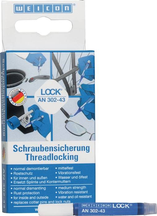 Schraubensicherung WEICONLOCK® AN 302-43 3ml blau Mini-Pen WEICON 30 Stück