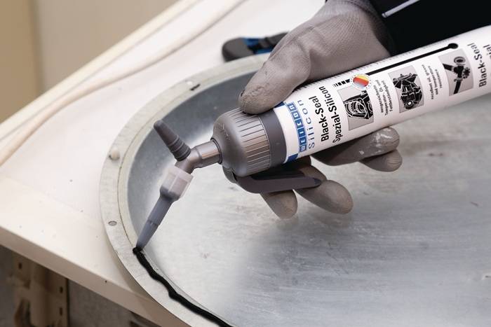 Spezialsilikon Black-Seal schwarz 310 ml Kartusche WEICON 12 Kartuschen