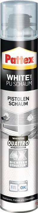 1K-Pistolenschaum White Line PUS75 750 ml B2 weiß m.Einw.-Handsch.Dose PATTEX 12 Dosen