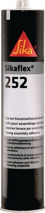 Konstruktionsklebstoff Sikaflex®-252 schwarz 300 ml Kartusche SIKA