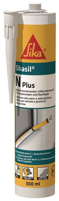 Silicondichtstoff SIKASIL N plus schwarz 300 ml Kartusche SIKA 12 Kartuschen