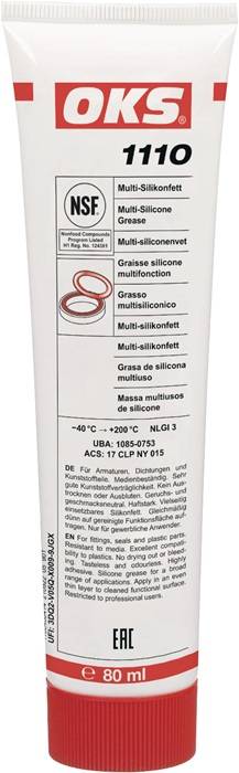 Multi-Silikonfett OKS 1110 NSF H1 transp.80ml Tube OKS