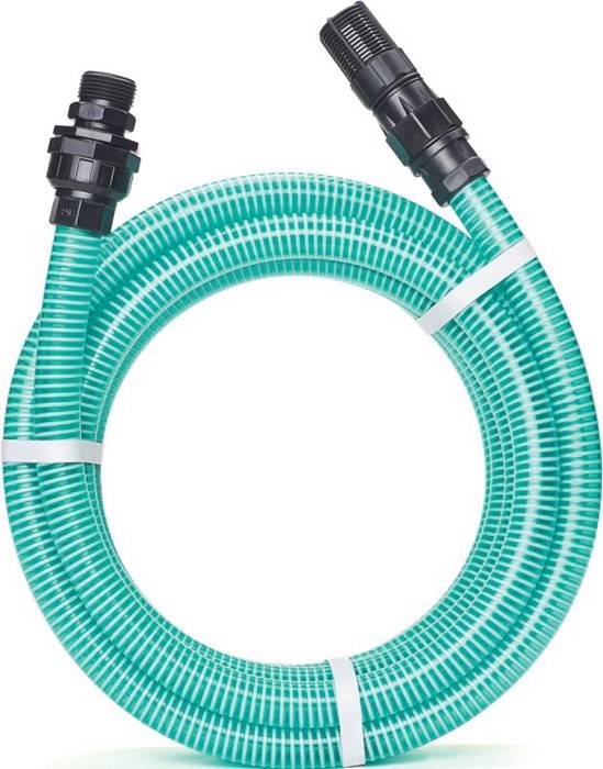 Saugschlauch-Garnitur RAUSPIRALFLEX L.7m ID 22mm AD 27,2mm Rl.REHAU