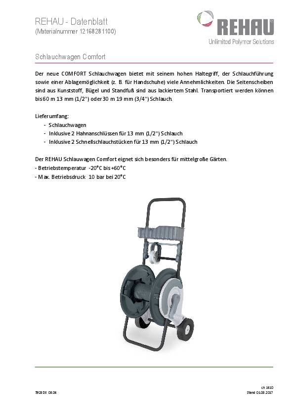 Schlauchwagen Allround Anschl.G 13mm 1/2 Zoll Ku./STA Krt.REHAU