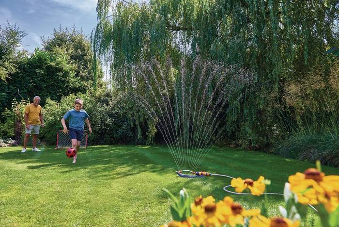 Rechtecksprenger AquaSave PRO 220 m² Steckkupplung Kunststoff,Metall HOZELOCK