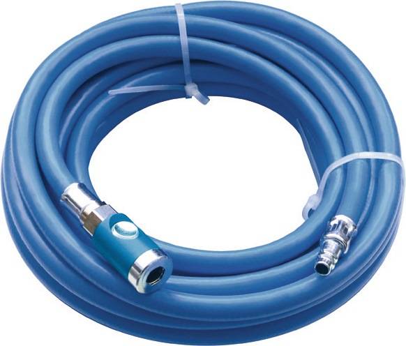 Druckluftschlauchset ID 3,5mm AD 9mm L.10m Sicherheitskuppl.DN 7,4 EWO