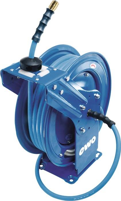 Schlauchaufroller BluBird f.Luft u.Wasser L.15m Geh.Metall Ausgang DN 7,2 EWO