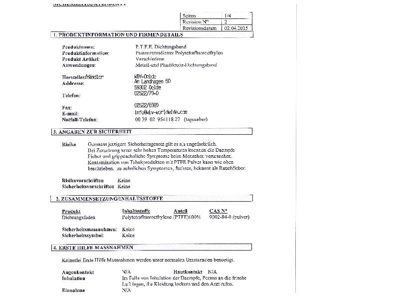 PTFE Dichtband FRp L12m B12mm D0,1mm 60g/m² Rl.ULITH
