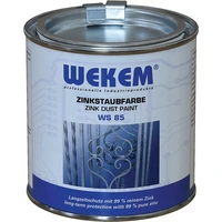 Zinkstaubfarbe WS85 dunkelgrau,metallisch ma 375ml Dose WEKEM 12 Dosen Zinkstaubfarbe WS85 dunkelgrau,metallisch ma 375ml Dose WEKEM 12 Dosen