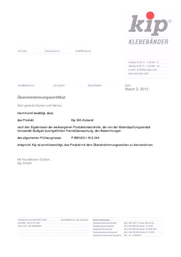 Aluminiumklebeband 345 m.Liner L.50m B.50mm KIP 24 Stück