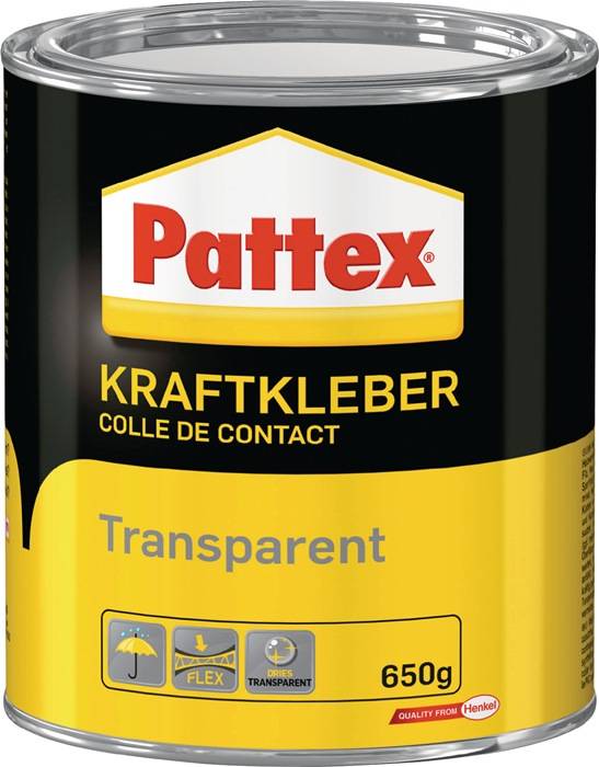 Kraftkleber transp.-40GradC b.+70GradC 650g Dose PATTEX 6 Dosen