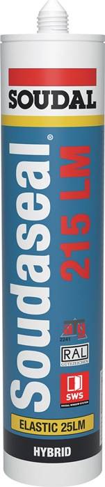 Hybridpolymerdichtstoff SOUDASEAL 215 LM weiß 290ml Kartusche SOUDAL 12 Kartuschen