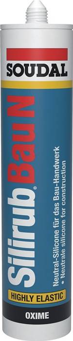 Silikondichtstoff Silirub Bau N schwarz 300 ml Kartusche SOUDAL 15 Kartuschen
