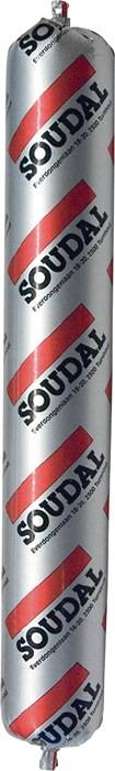 Silikondichtstoff Silirub Bau N transp.600 ml Btl.SOUDAL 12 Stück
