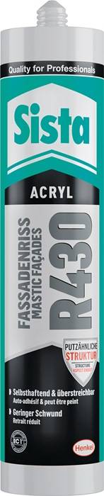 Acryl R430 Fassadenriss 300 ml altweiß Kartusche SISTA 12 Kartuschen
