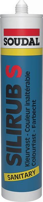 Sanitärsilikon Silirub S transp.300ml Kartusche SOUDAL 15 Kartuschen