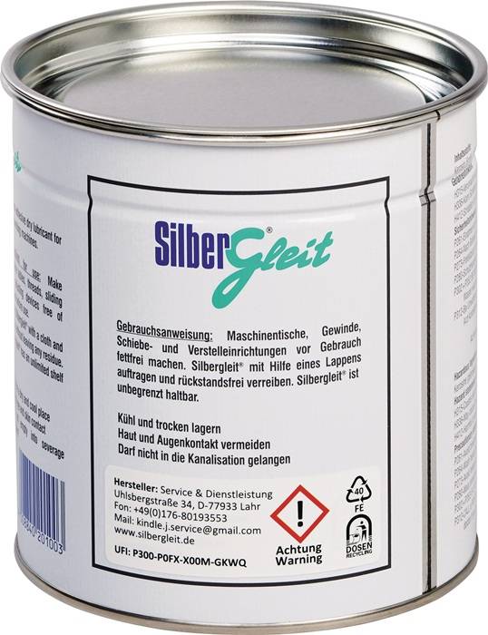 Trockengleitmittel Silbergleit 1000 ml Dose