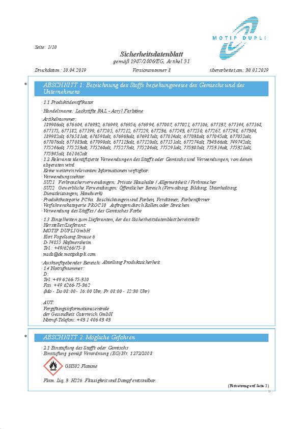 Lackstift tiefschwarz ma RAL 9005 12 ml Stift DUPLI-COLOR 30 Stück