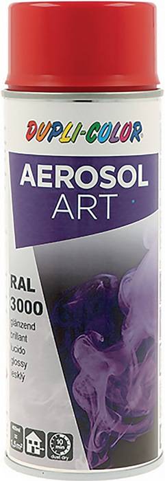 Buntlackspray AEROSOL Art feuerrot glänzend RAL 3000 400ml Spraydose 6 Dosen