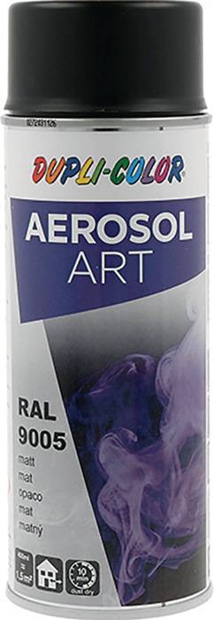 Buntlackspray AEROSOL Art tiefschwarz ma RAL 9005 400ml Spraydose 6 Dosen
