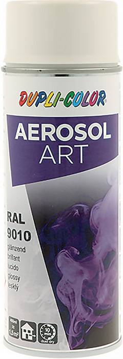 Buntlackspray AEROSOL Art reinweiss glänzend RAL 9010 400ml Spraydose 6 Dosen
