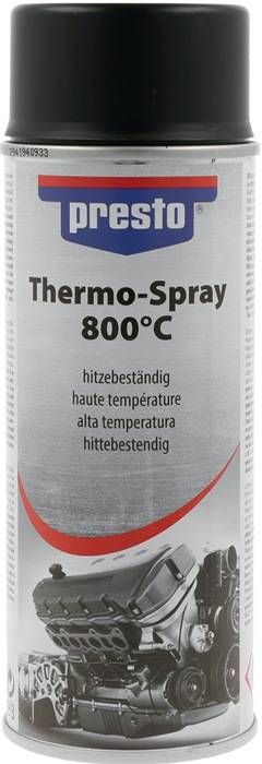 Thermo-Lackspray Profi 800GradC schwarz 400 ml Spraydose PRESTO 6 Dosen