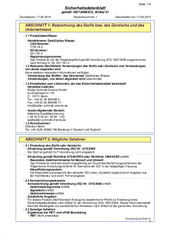 Destilliertes Wasser 20l Kanister ROBBYROB