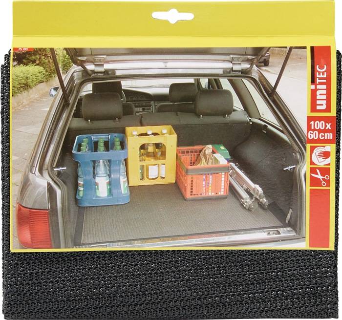Kofferraummatte PVC grau zuschneidbar,rutschhemmend L60xB100cm UNITEC