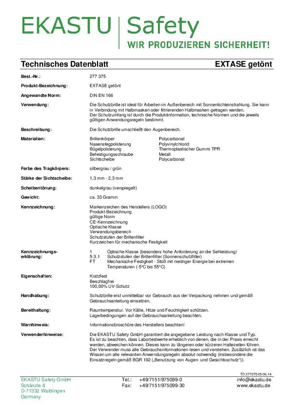 Schutzbrille DAYLIGHT EN 166 Bügel silbergrau,Scheiben dunkelgrau,verspiegelt