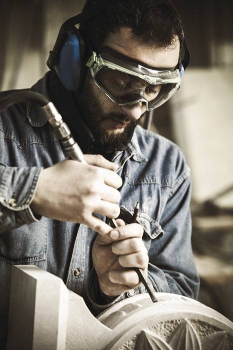 Vollsichtbrille 6x3 EN 166,EN 170 Rahmen gunmetallic/grün,Scheibe klar PC UNIVET