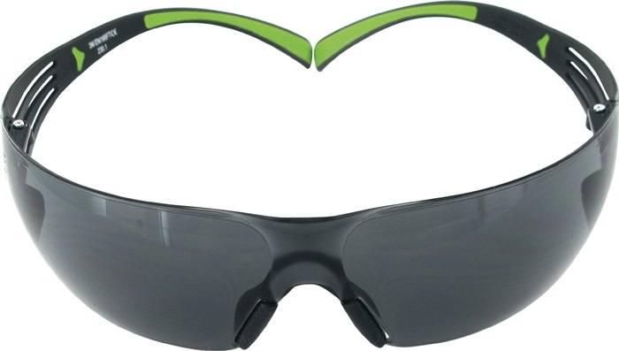 Schutzbrille SecureFit-SF400 EN 166,EN 170 Bügel schwarz grün,Scheibe grau