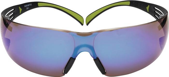 Schutzbrille SecureFit-SF400 EN 166,EN 172 Bügel schwarz grün,Scheiben blau PC