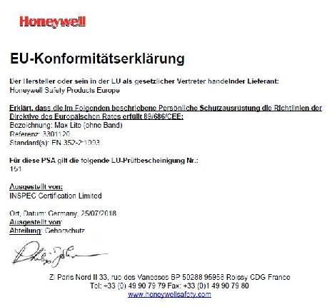 Gehörschutzstöpsel Max Lite EN 352-2 200 PA/Box HONEYWELL HOWARD LEIGHT