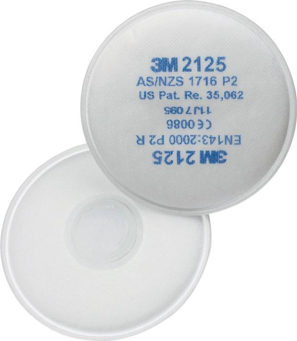 Rundpartikelfilter 2125 EN 1473:2000 P2 f.4000370675,-680, -690,-691 3M