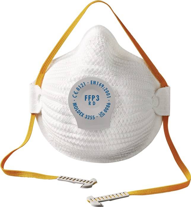 Atemschutzmaske AIR 325501 FFP3 NR D m.Ausatemventil faltbar S/M 10St./KT MOLDEX