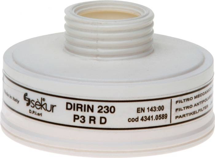 Partikelschraubfilter DIRIN 230 EN 143, DIN EN 148-1 P3R D f.40 00 370 800+ -801