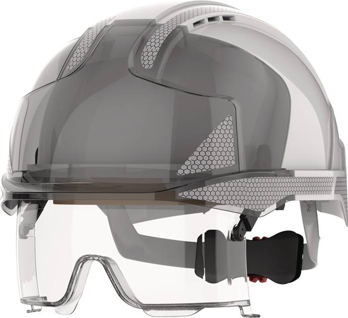Industriekletterhelm EVO® VISTAlens® weiß/smoke ABS EN 397,EN 50365 JSP
