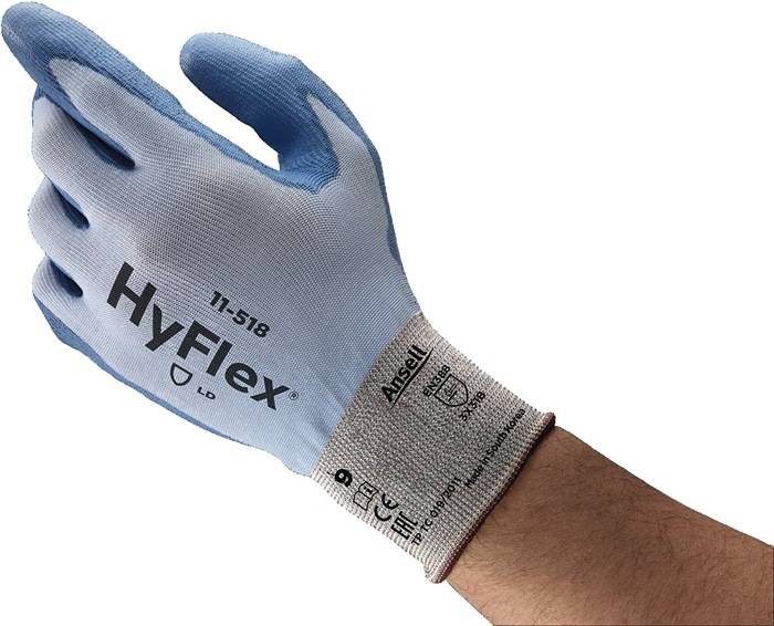 Schnittschutzhandschuhe HyFlex® 11-518 Gr.10 blau EN 388 PSA II 12 PA 12 Paar