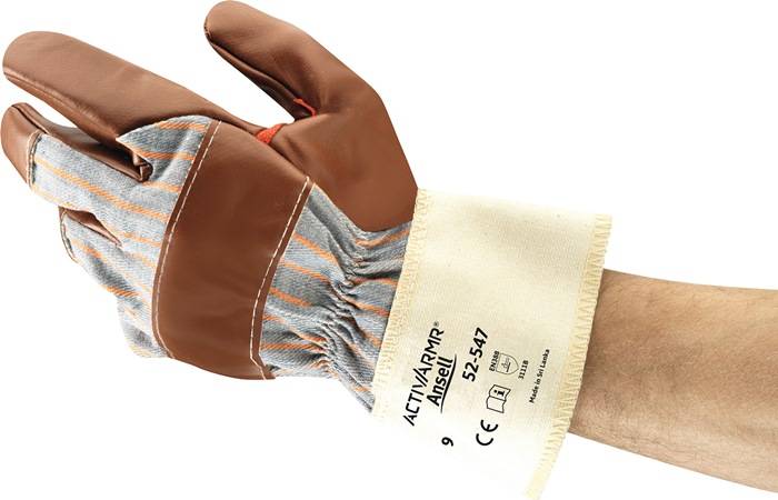 Handschuhe ActivArmr® 52-547 Gr.9 braun EN 388 PSA II ANSELL