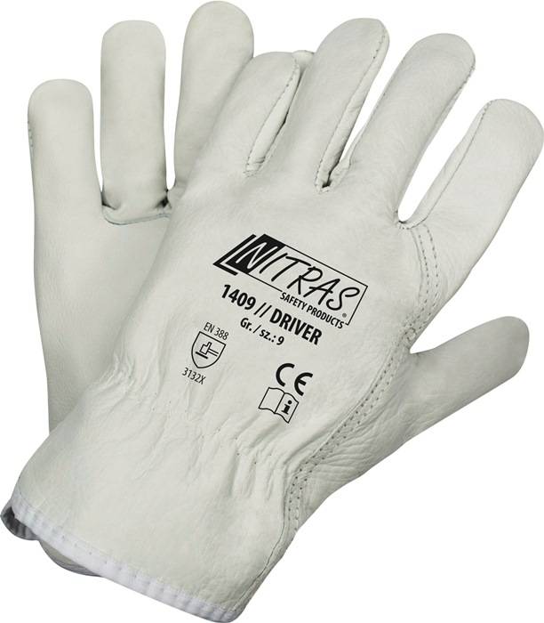 Handschuhe Driver Gr.10 grau EN 388,EN 407 PSA II NITRAS