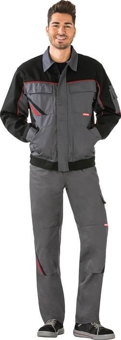 Bundjacke Highline Gr.52 schiefer/schwarz/rot