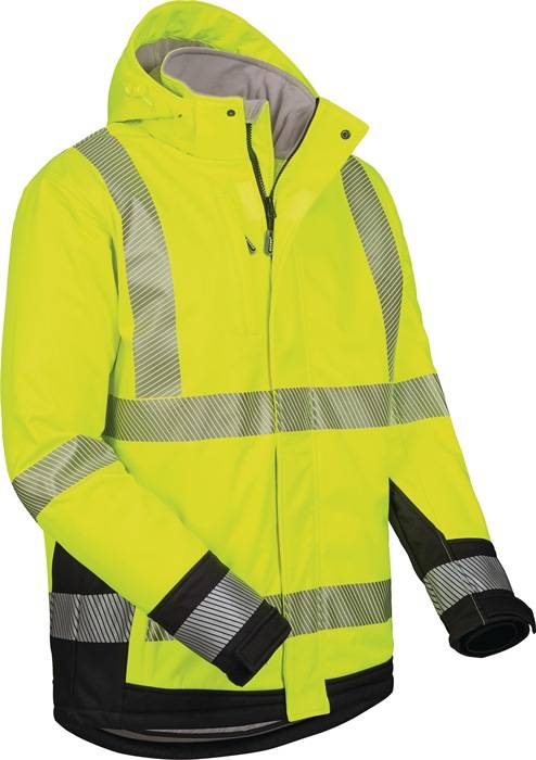 Warnschutz-Softshelljacke Lukas Gr.XL orange/schwarz ELYSEE