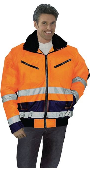 Warnschutz-Pilotenjacke Gr.XL orange/marine PREVENT