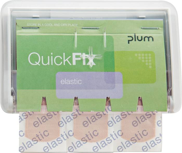 Pflasterspender QuickFix® UNO B130xH85xT35ca.mm transp.PLUM
