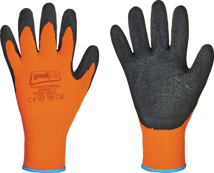 Kälteschutzhandschuhe Eco Winter Gr.10 schwarz/orange EN 388,EN 511 PSA II 12PA