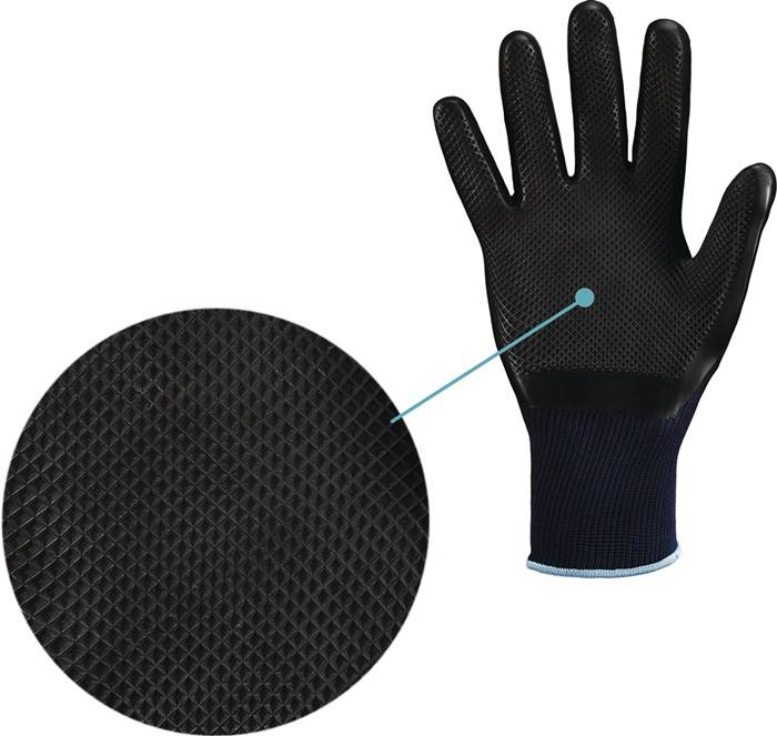 Handschuhe GRIDSTER Gr.11 dunkelblau/schwarz EN 388,EN 407 PSA II STRONGHAND