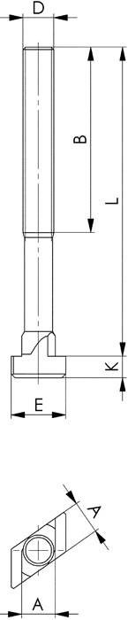 Rhombusschraube Nr.797 T-Nut 18mm M16 L.63mm Güte 8.8 AMF