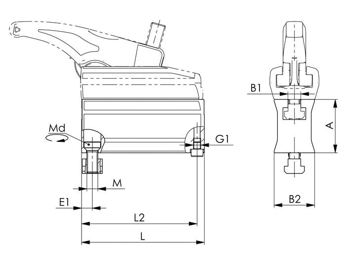 Zwischenelement Nr.7600Z M12 30 kN AMF