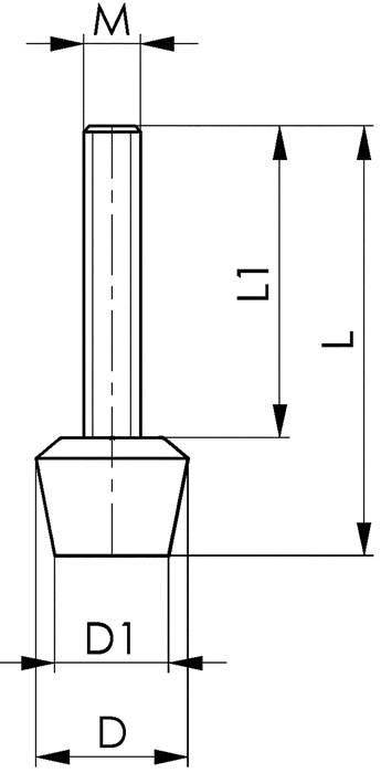 Andrückschraube Nr.6894 M5 L.38mm AMF