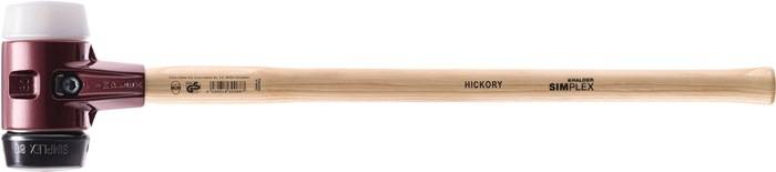 Vorschlaghammer SIMPLEX Kopf-Ø80mm L.800mm Superplast.weiß/Gum.schwarz mittelh.